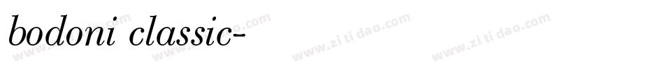 bodoni classic字体转换